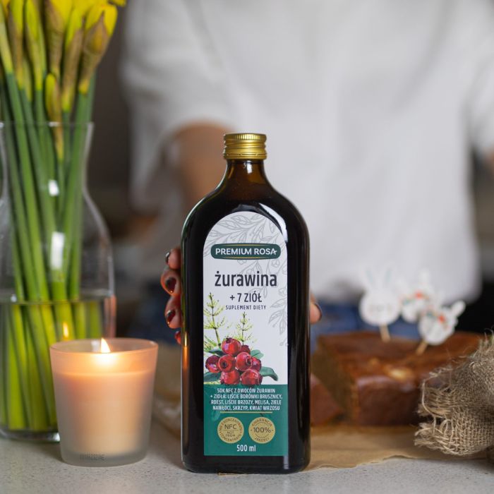 Sok z żurawiny + 7 ziół - Suplement diety - Premium Rosa - Premium