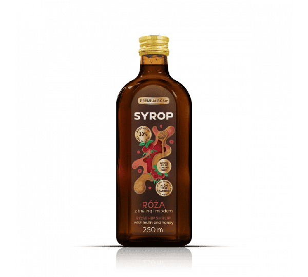 Syrop róża z inuliną i miodem 