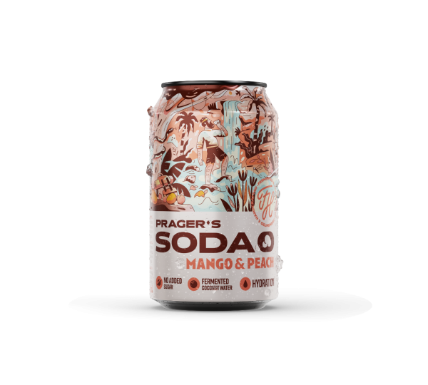 PRAGER'S Soda Mango & Peach 330 ML