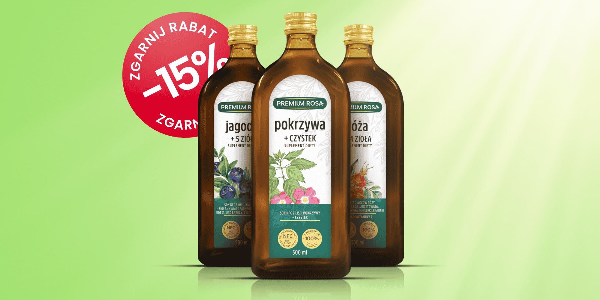 PROMOCJA|Graj w zielone<span> z Premium Rosa<span>